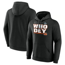 Cincinnati Bengals Fanatics Branded 2021 AFC Champions Hometown Pullover Hoodie - Black