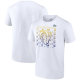 Los Angeles Rams Fanatics Branded Super Bowl LVI Bound Color Fade Repeat T-Shirt - White