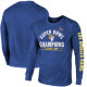 Los Angeles Rams Majestic Threads 2-Time Super Bowl Champions Always Champs Tri-Blend Long Sleeve T-Shirt - Royal Blue