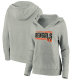 Cincinnati Bengals Fanatics Branded Women's On Side Stripe V-Neck Pullover Hoodie - Heathered Gray