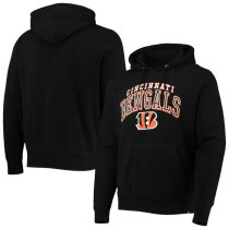 Cincinnati Bengals '47 Double Decker Headline Fleece Pullover Hoodie - Black