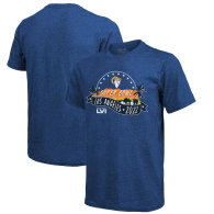 Los Angeles Rams Majestic Threads Super Bowl LVI Bound Hollywood T-Shirt - Royal Blue