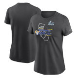 Los Angeles Rams Nike Women's Super Bowl LVI Champions Hometown T-Shirt - Anthracite Black