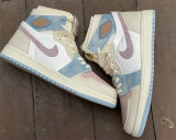 Authentic Air Jordan 1 Zoom CMFT Pink Oxford/Plum Fog-Summit White GS