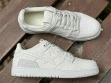 Authentic A Bathing Ape Bape SK8 Sta Triple White