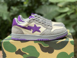 Authentic A Bathing Ape Bape SK8 Sta Grey Purple