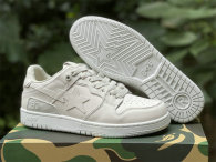 Authentic A Bathing Ape Bape SK8 Sta Triple White