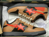 Authentic A Bathing Ape Bape SK8 Sta Brown Orange Black