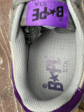 Authentic A Bathing Ape Bape SK8 Sta Grey Purple