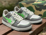 Authentic A Bathing Ape Bape SK8 Sta Grey Green