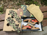 Authentic A Bathing Ape Bape SK8 Sta Brown Orange Black