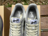 Authentic A Bathing Ape Bape SK8 Sta Grey White