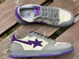 Authentic A Bathing Ape Bape SK8 Sta Grey Purple