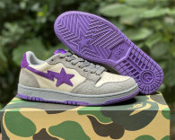 Authentic A Bathing Ape Bape SK8 Sta Grey Purple
