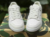 Authentic A Bathing Ape Bape SK8 Sta Triple White