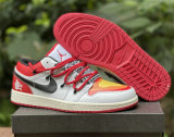 Authentic Air Jordan 1 Low Yellow/White/Red