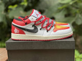 Authentic Air Jordan 1 Low Yellow/White/Red