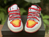 Authentic Air Jordan 1 Low Yellow/White/Red