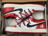 Authentic Air Jordan 1 Low Yellow/White/Red