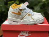 Authentic Nike Air Flight 13 Mid White/Gold