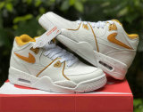 Authentic Nike Air Flight 13 Mid White/Gold
