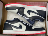 Authentic Air Jordan 1 Low Obsidian/Ember Glow-White/Blanc