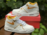 Authentic Nike Air Flight 13 Mid White/Gold