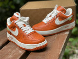 Authentic LV x Nike Air Force 1 Low Orange/White