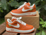Authentic LV x Nike Air Force 1 Low Orange/White