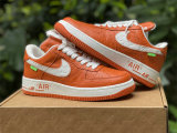 Authentic LV x Nike Air Force 1 Low Orange/White