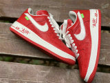 Authentic LV x Nike Air Force 1 Low Red/White