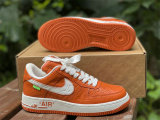Authentic LV x Nike Air Force 1 Low Orange/White