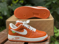 Authentic LV x Nike Air Force 1 Low Orange/White