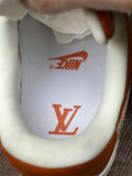 Authentic LV x Nike Air Force 1 Low Orange/White