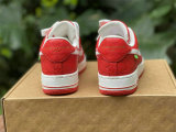 Authentic LV x Nike Air Force 1 Low Red/White