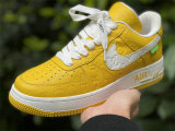 Authentic LV x Nike Air Force 1 Low Yellow/White
