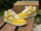 Authentic LV x Nike Air Force 1 Low Yellow/White