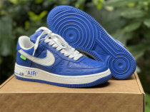 Authentic LV x Nike Air Force 1 Low Blue/White