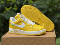 Authentic LV x Nike Air Force 1 Low Yellow/White