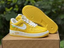 Authentic LV x Nike Air Force 1 Low Yellow/White