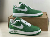 Authentic LV x Nike Air Force 1 Low Green/White
