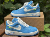 Authentic LV x Nike Air Force 1 Low Light Blue/White