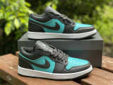Authentic Air Jordan 1 Low Tropical Twist-Black