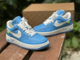 Authentic LV x Nike Air Force 1 Low Light Blue/White