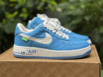 Authentic LV x Nike Air Force 1 Low Light Blue/White