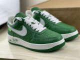 Authentic LV x Nike Air Force 1 Low Green/White