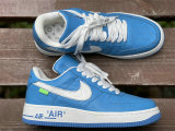 Authentic LV x Nike Air Force 1 Low Light Blue/White
