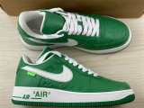 Authentic LV x Nike Air Force 1 Low Green/White