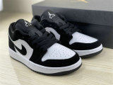 Authentic Air Jordan 1 Low Black/White