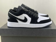 Authentic Air Jordan 1 Low Black/White GS